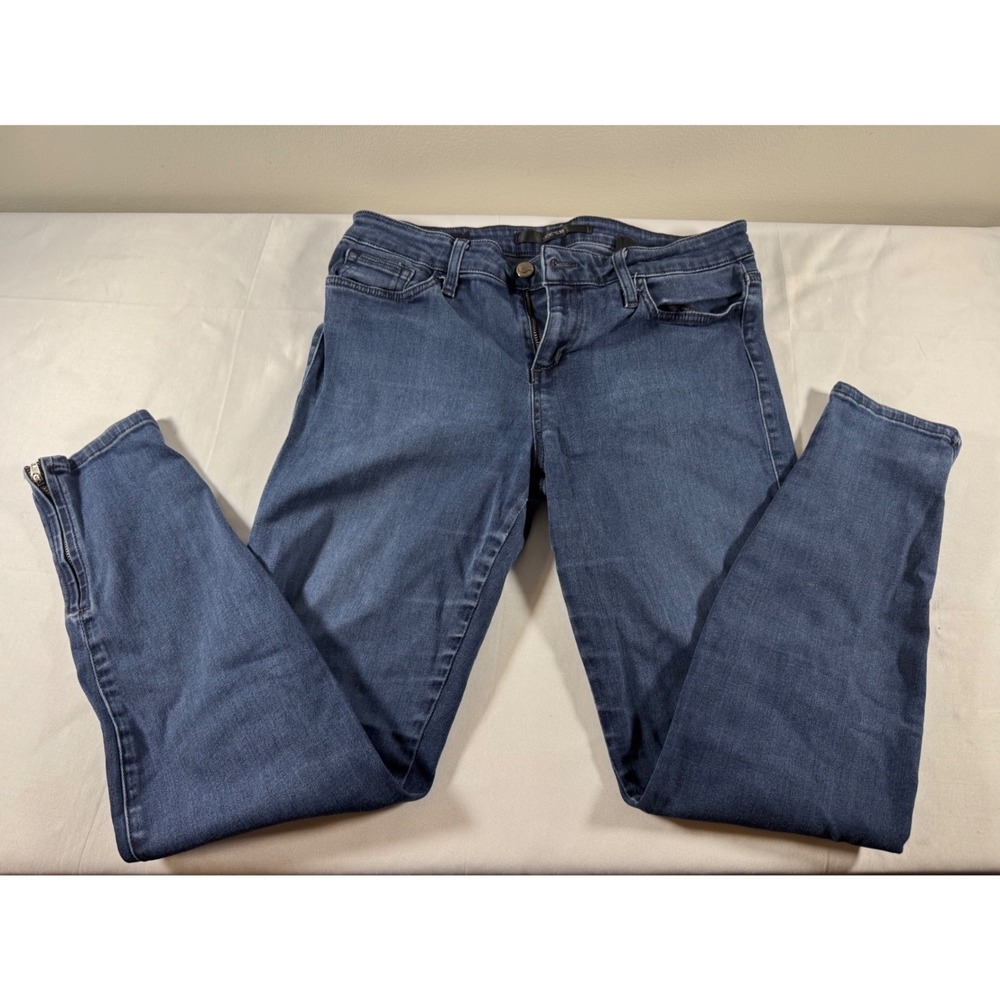 Joes Jeans Womens Skinny Ankle Zipper Hem Denim Blue Jeans Size 29 CL277M